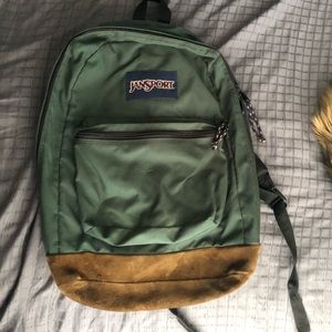 forest green jansport backpack